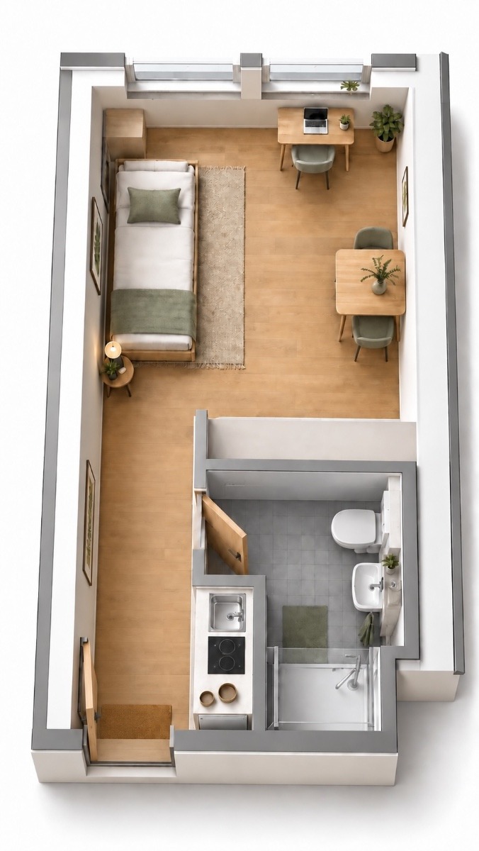 Grundrissbeispiel Wohnung Mittweida