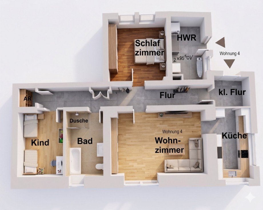 Grundriss Terrassenwohnung Altenkirchen