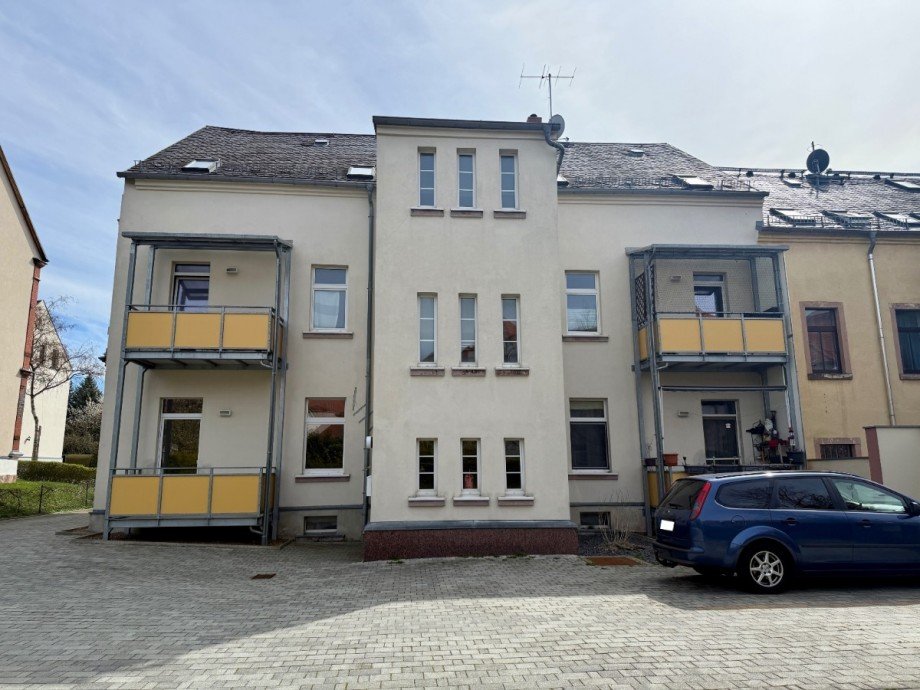R�ckansicht Erdgeschosswohnung Chemnitz