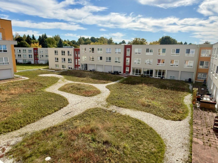 Blick Innenhof Wohnung Mittweida
