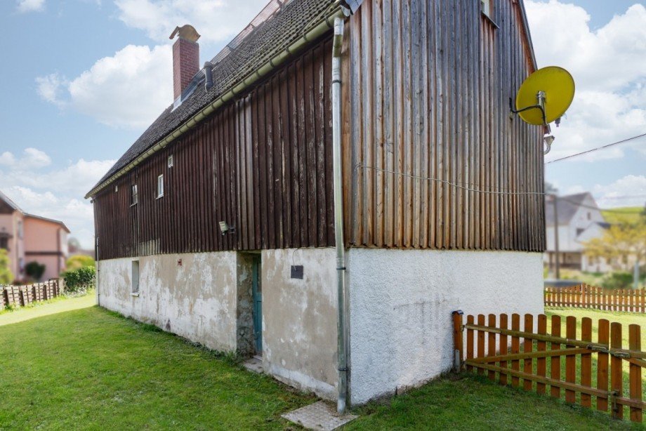 R�ckansicht Einfamilienhaus Olbernhau